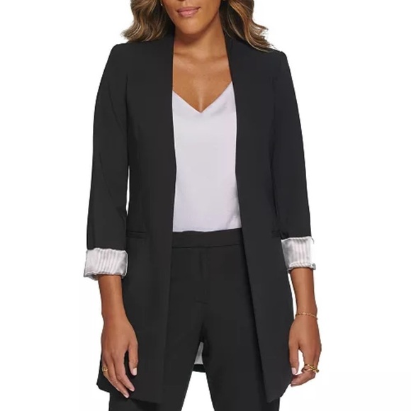 Calvin Klein
Women's Roll Sleeve Open Front Blazer - Picture 1 of 5